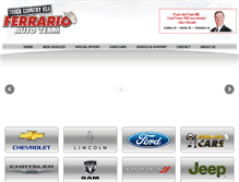 Tablet Screenshot of ferrario.com